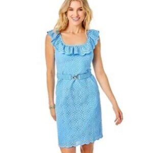 NWT LILLY PULITZER Ryann Shift Dress IN COLOR FRENCHIE BLUE
